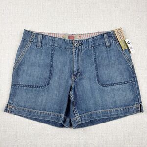 Old Navy Y2K Jean Shorts Size 1 Low Waist 100% Cotton Blue Denim Short 2007 NWT